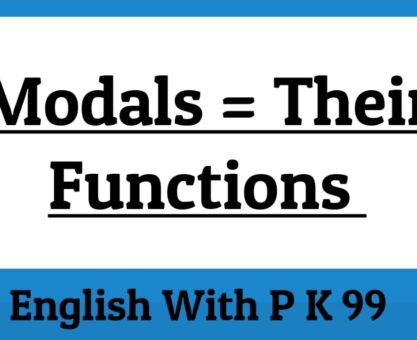 Modals and their functions