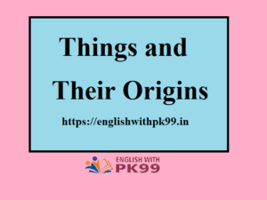 Things and their origins