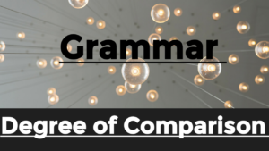 degree of comparison from English grammar
