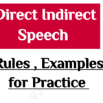 indirect speech , rules and practice examples