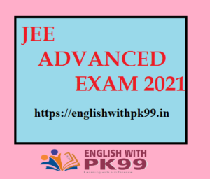 JEE ADVANCED EXAM 2021-1