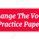change the voice practice paper