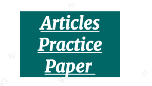 articles practice paper