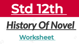 History of Novel Worksheet