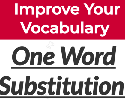 one word substitution