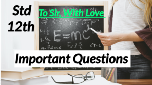 to sir with love important points and questions
