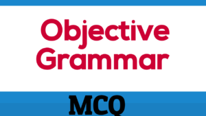 objective grammar , MCQ sentences